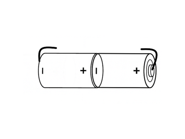 HT C4200mAh A1X2 2,4V (26 X 100) __ __  +4.8MM -4.8MM