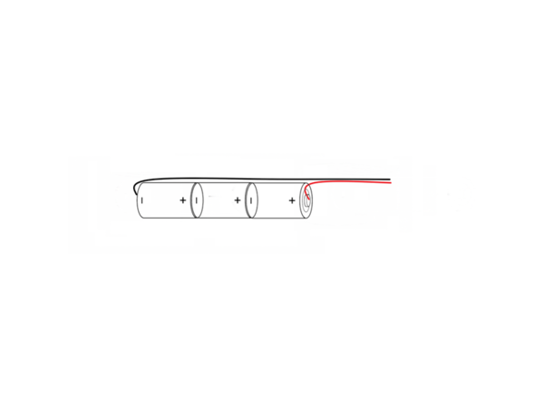 HT AA1700Mah A1x3 3,6v (Ø14,5 X 150) FEMALE FASTON +2.8MM-2.8MM
