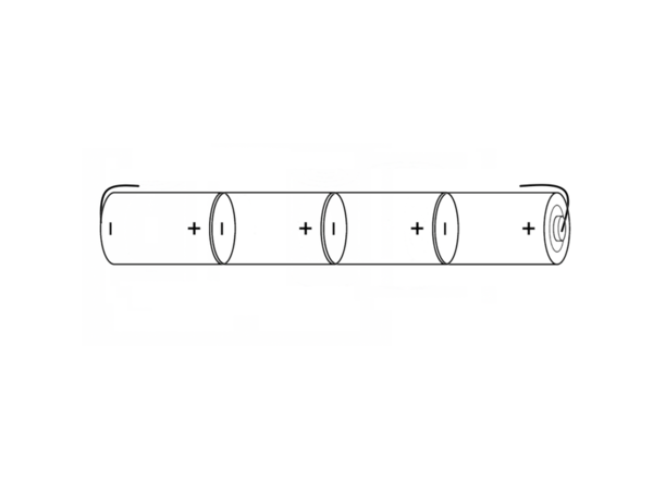 HT D5000Mah A1X4 4,8V (33 X 241) __ __ __ __  +6.2MM  -4.8MM