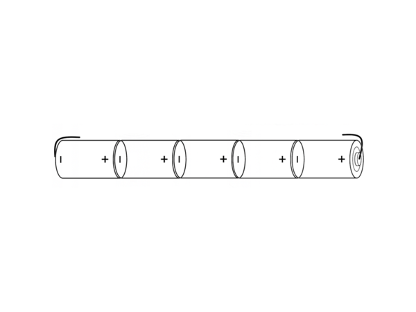 HT AA1700Mah A1X5  6V (Ø14,5mmX250mm) __ __ __ __ __  (Ø14,5mmX250mm) TABS