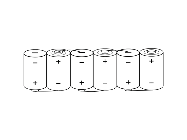 HT C2500Mah B6 6V (26 X 131 X 50) I I I I I +4.8MM -4.8MM