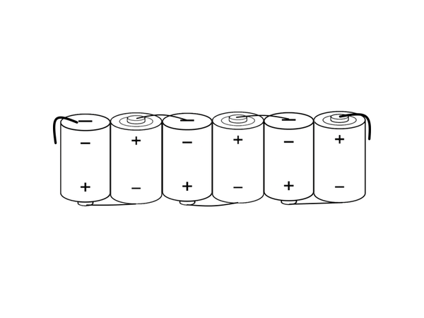 HT  D5000Mah B6 7.2V (33 X 198X 60)  I I I I I I  +4.8MM -4.8MM