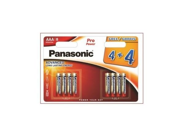 PANASONIC AAA B4+4 PRO POWER ALKALINE AAA 1,5V
