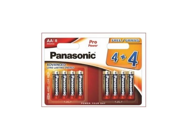 PANASONIC AA  B4+4 PRO POWER ALKALINE AA 1,5V LR6