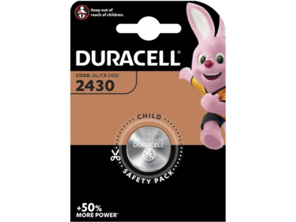 CR2430 DURACELL 3V LITHIUM B1 VPE 1/10/100