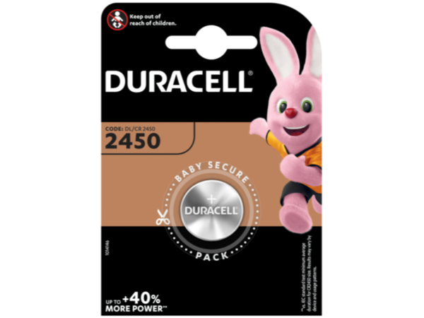 CR2450 DURACELL 3V LITHIUM B1 VPE 1/10/100