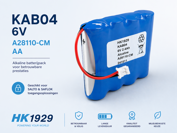 SAFLOK A28110  6V  Alcaline   DoorLock battery