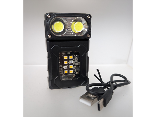 FLASHLIGHT DUO MET CLIP