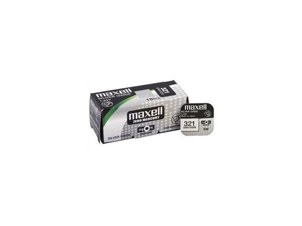 MAXELL 321 SR616SWN-PB (6,8 X 1,6) VPE10/100