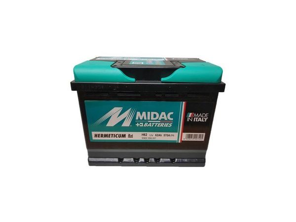 MIDAC CAR START  12v 62Ah 570A PLUS RECHTS