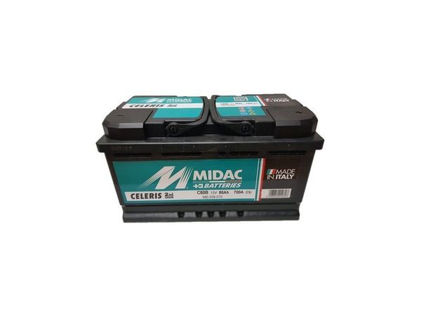MIDAC CAR START  12v 80Ah 700A PLUS RECHTS