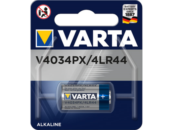VARTA 4LR44 V4034PX  ALKALINE  6V (13,00 X 25,20)