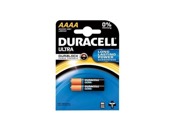 DURACELL AAAA MX2500 ULTRA ALKALINE 1,5V (Ø8,3 X 42,50)