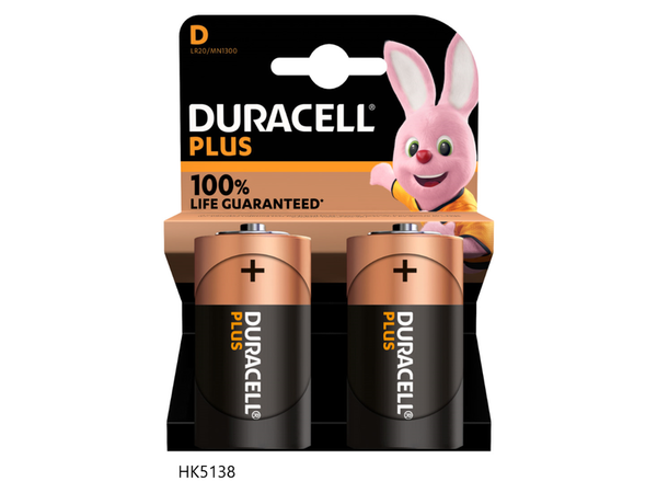 DURACELL MN1300/D PLUS POWER (Ø33 X 62) 1,5v