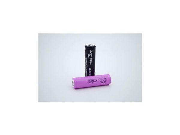 18650 3,6V LY-ON - SAMSUNG 2600mAh LI-ION  +  HIGH TOP + PCB 3AMP