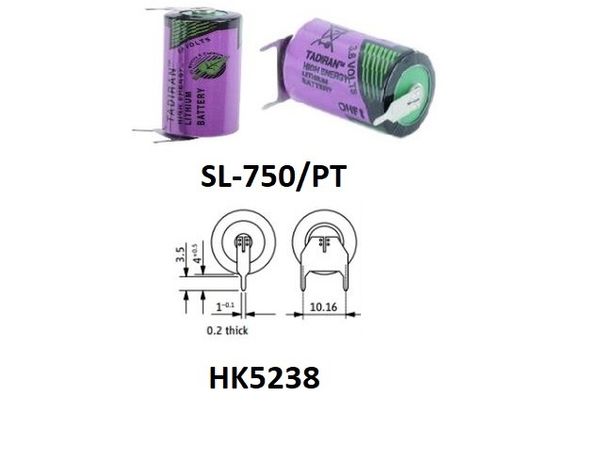 TADIRAN SL-750/PT 1/2AA 3,6V 1,1Ah