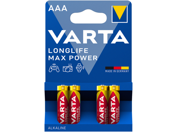 VARTA AAA LONGLIFE MAX POWER RED BATT 1,5V