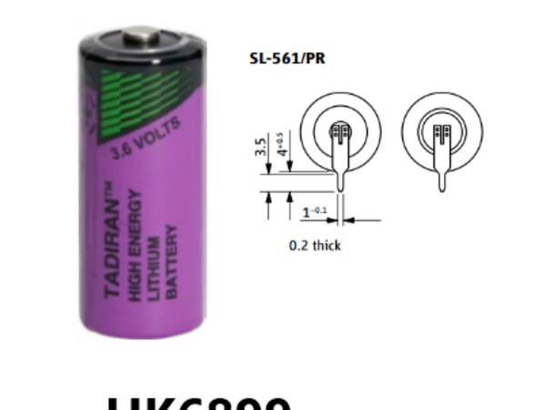 TADIRAN SL-561/PR 2/3AA 3,6V 1,1Ah