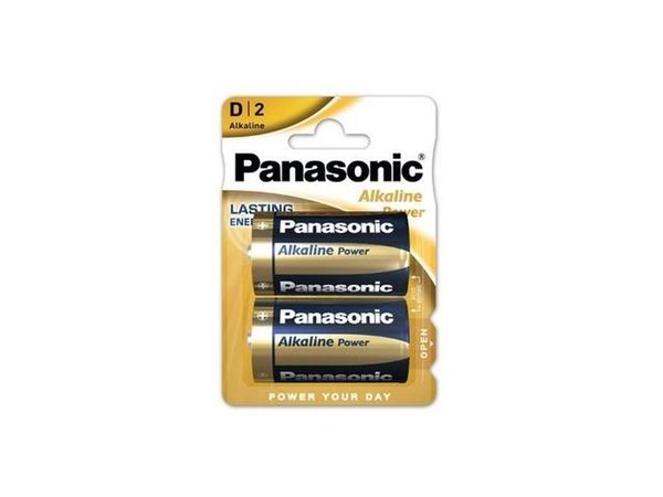 PANASONIC D-SIZE (LR20) ALKALINE POWER 1,5V 2BL