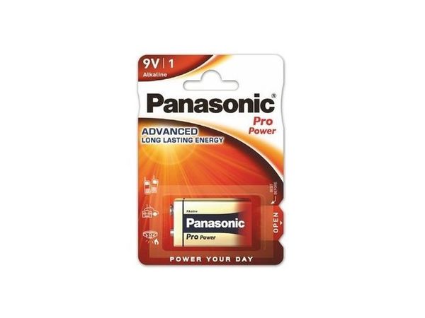 PANASONIC 9V-SIZE (6LR61) ALKALINE PRO POWER