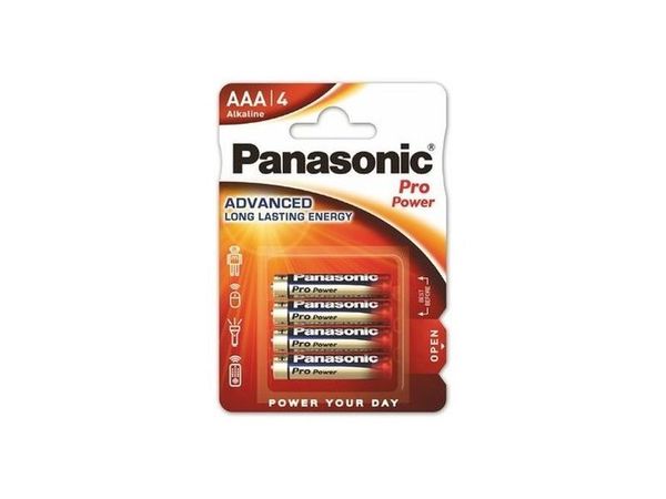 PANASONIC AAA(LR03) ALKALINE PRO POWER 1,5V B4