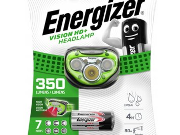 ENERGIZER VISION - HEADLAMP 350 LUMEN + 3 AAA