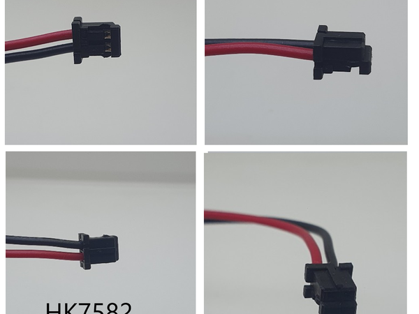 HKPLUG 011 MET +LINKS BLACK 12CM RED 17.5CM