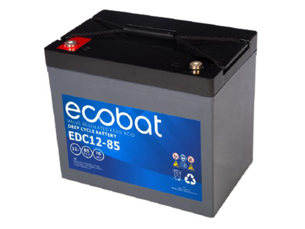 ECO EDC 12V 85AMP  LEAD ACID AGM DEEP CYCLE M6 INSERT