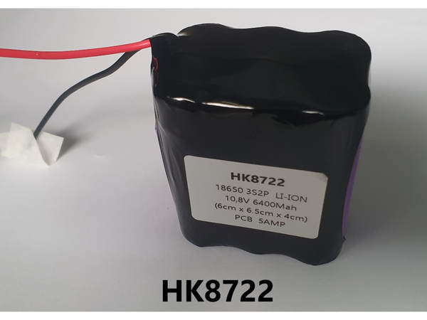 18650 3S2P PACK LI-ION 10,8V 6400Mah