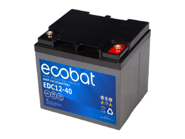 ECO EDC 12/40 12V 45AMP 20u - AGM DEEP CYCLE  M6 INSERT