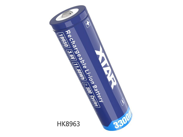 18650 - 3,6V XTAR  3300mAh LI-ION + HIGH TOP + PCB
