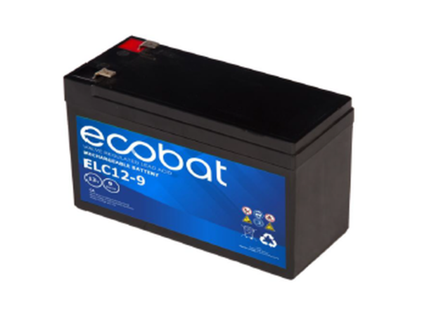 ECO ELC 12V 9AMP LEAD ACID AGM - FASTON 6,2MM