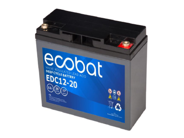 ECO EDC 12V 20AMP LEAD ACID DEEP CYCLE M5 INSERT