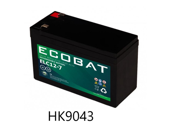 ECO ELC 12V 7AMP  LEAD ACID AGM - FASTON 4.8MM