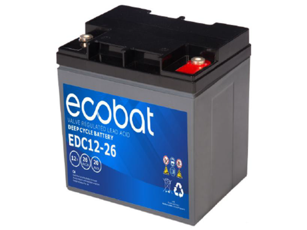 ECO EDC 12V 26AMP LEAD ACID DEEP CYCLE M6