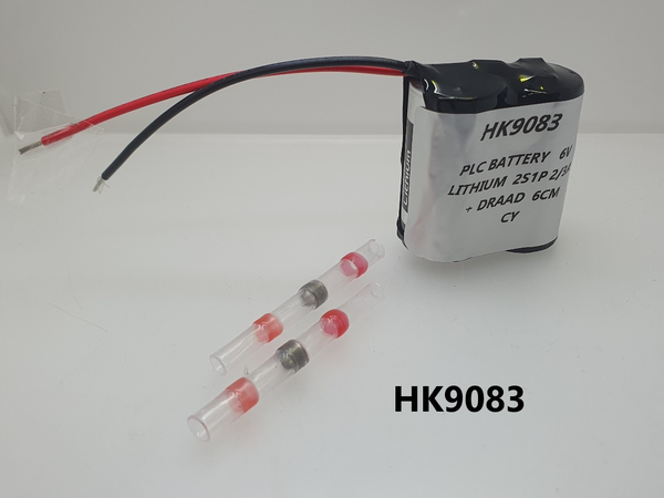 PLC BATTERY 6V LITHIUM 2S1P 2/3A + DRAAD