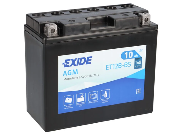 Exide Bike AGM 10Ah 160A