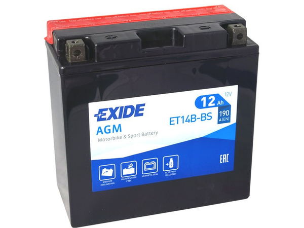 Exide Bike AGM 12Ah 190A