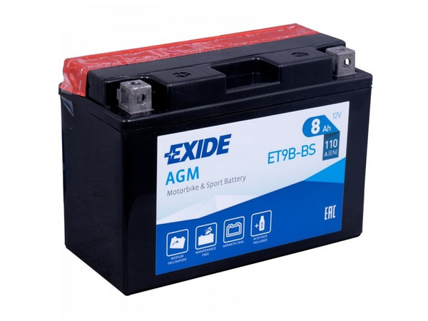 Exide Bike AGM 8Ah 110A