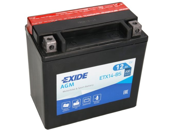 Exide Bike AGM 12Ah 200A