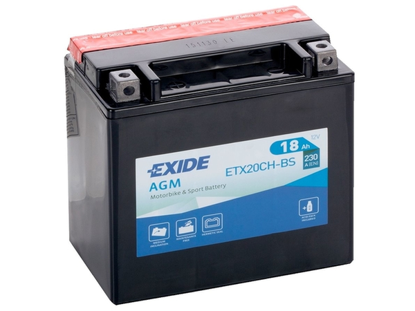 Exide Bike AGM 18Ah 230A