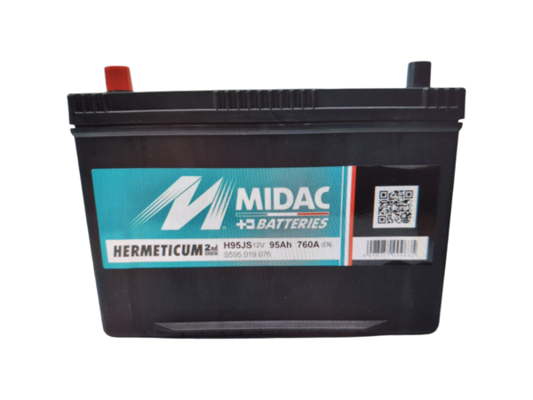 MIDAC CAR START 12v 95Ah 760A PLUS LINKS