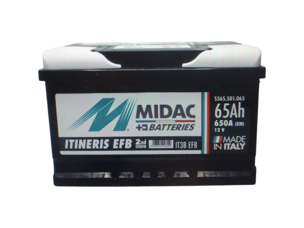 MIDAC CAR START 12V 65ah - 650 A GEW START STOP