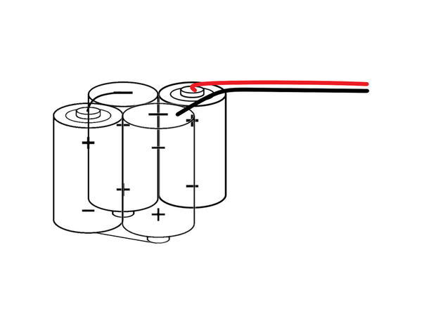 HT AA1700Mah W4 4,8V (30 X 30 X 50) WIRE  20CM