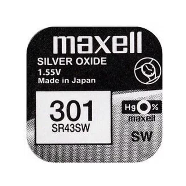 Maxell Silver Oxide 301 blister 10