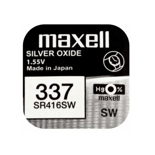 Maxell Silver Oxide 337 blister 10