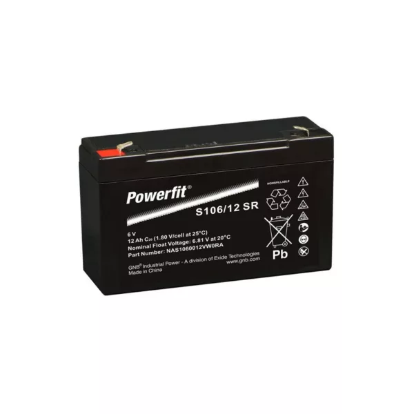 Powerfit S106/12 SR  6V 12.0Ah
