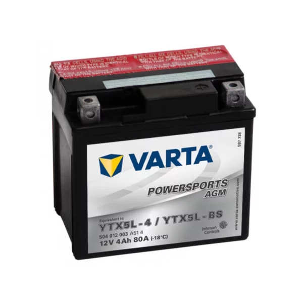 Varta AGM YTX5L-4 / YTX5L-BS  12V 4Ah